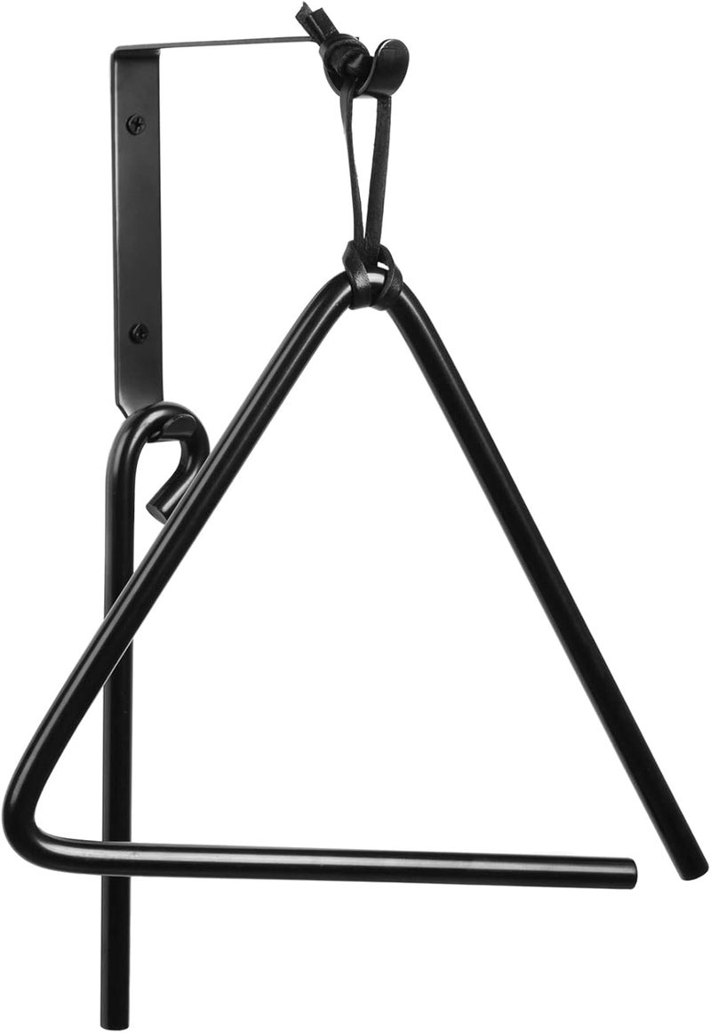 W. MM 9 Inch Triangle Dinner Bell Hunging Bell Percussion Triangle bell With Striker outdoor bell Wall outside Bell Bracket Mounts indoor Steel Bell - Image 1